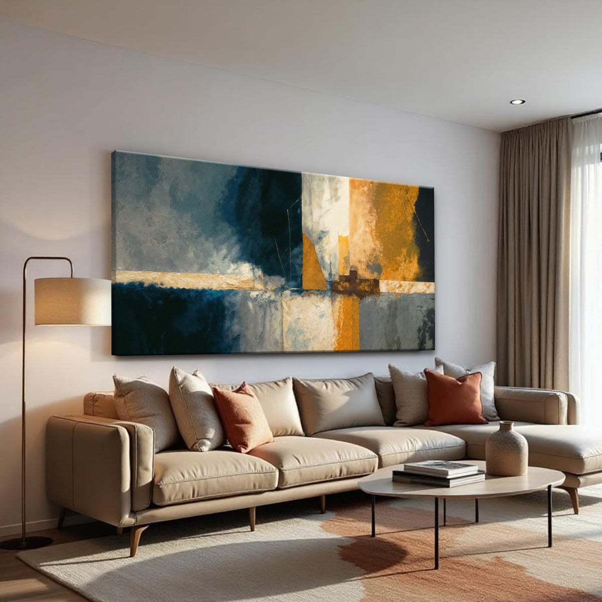 Abstract Geometric Lines Wall Art