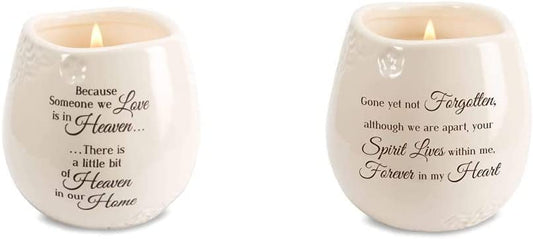 Ceramic Soy Candle Bundle - in Memory and Forever in My Heart Designs (2 Items)