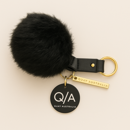 Kylie x Quay Australia Faux Fur Pom Pom Keychain