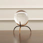 Clearlight Orb Bronze Lead Crystal Abstract Sculpture - Modern Decorative Table Decor