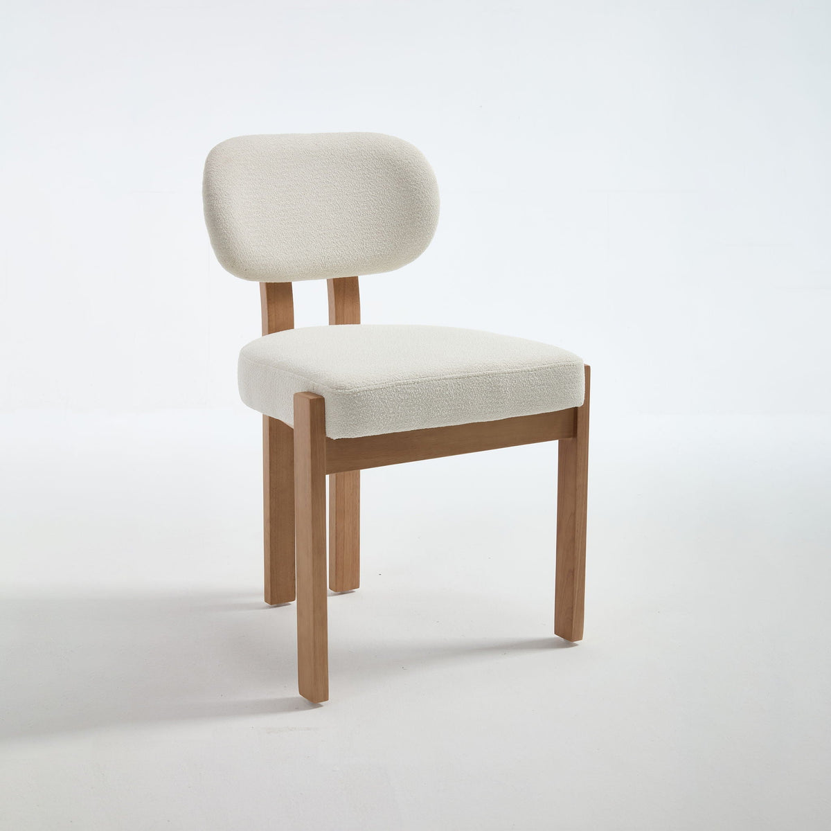 Dining Chairs with Ergonomic Backrest and Adjustable Feet - Set of 2