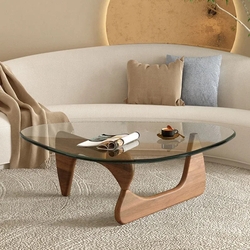 Nordic Minimalist Tempered Glass Coffee Table