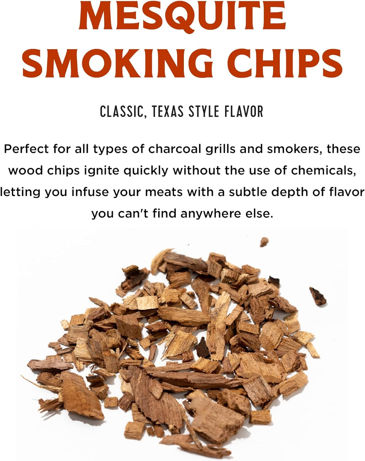 Premium All Natural Wood Chips for Smoker - Wood Chips for Smoking - Smoker Wood Chips - Smoker Accessories Gifts for Men and Women - Mesquite - 2Lbs