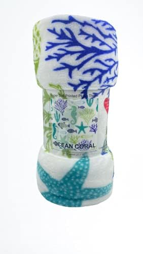 Soft Fleece Throw Blanket 50x60 – Lightweight Cozy Bed Couch Sofa Blanket for All Seasons