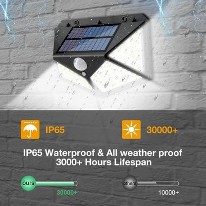 2-Pack Solar Powered 100-LED Motion Activated Outdoor Light