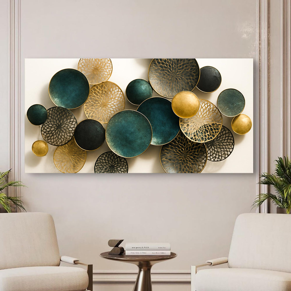 Lotus Leaf Abstract Wall Art VIII