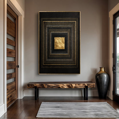Black And Gold Core Wall Art