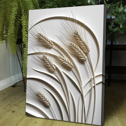 Minimalist Wheat Wall Art