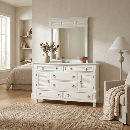 Winchester Mirror, White