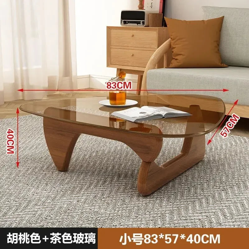 Nordic Minimalist Tempered Glass Coffee Table