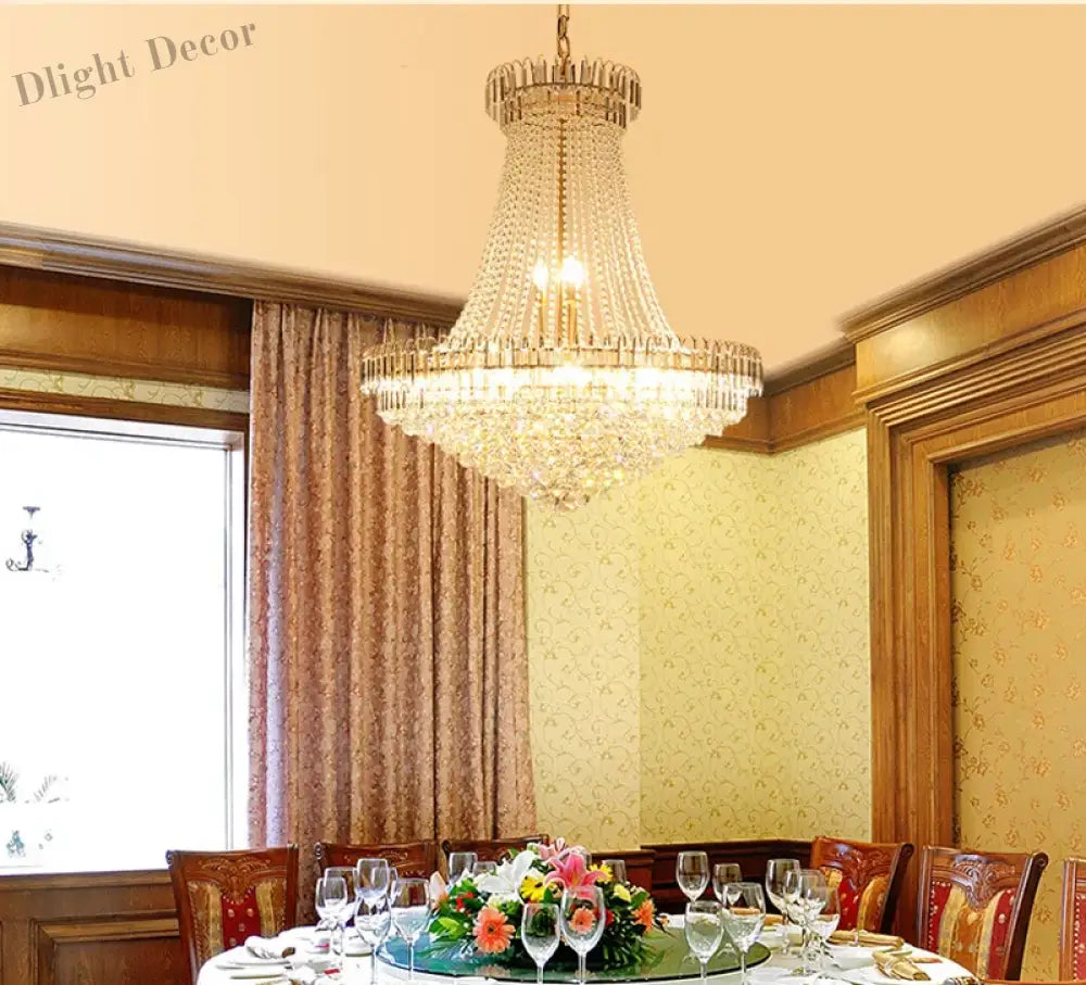 60cm Lustres Chandeliers - Elegant Home Decor for Living Rooms, Dining Rooms, and Restaurants