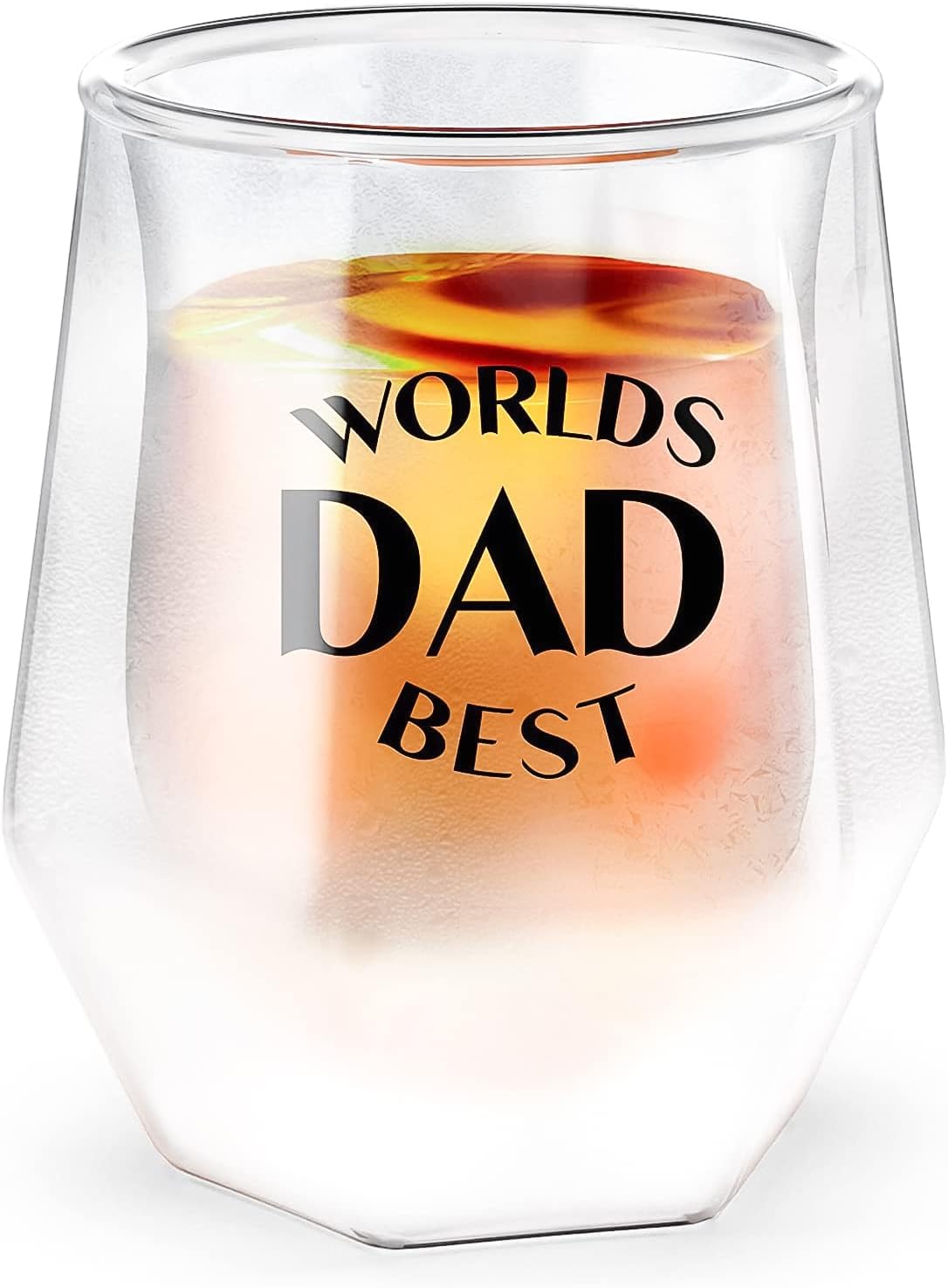 Freezer Whiskey Glass Gift for Dad - Insulated 7oz Frozen Chiller Cup (7oz) Enjoy Ice Cold Scotch and Bourbon - Drinking Gift (Gift Boxed)