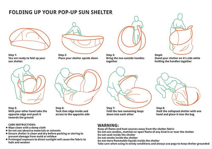 Pop-Up Beach Tent With Carry Bag