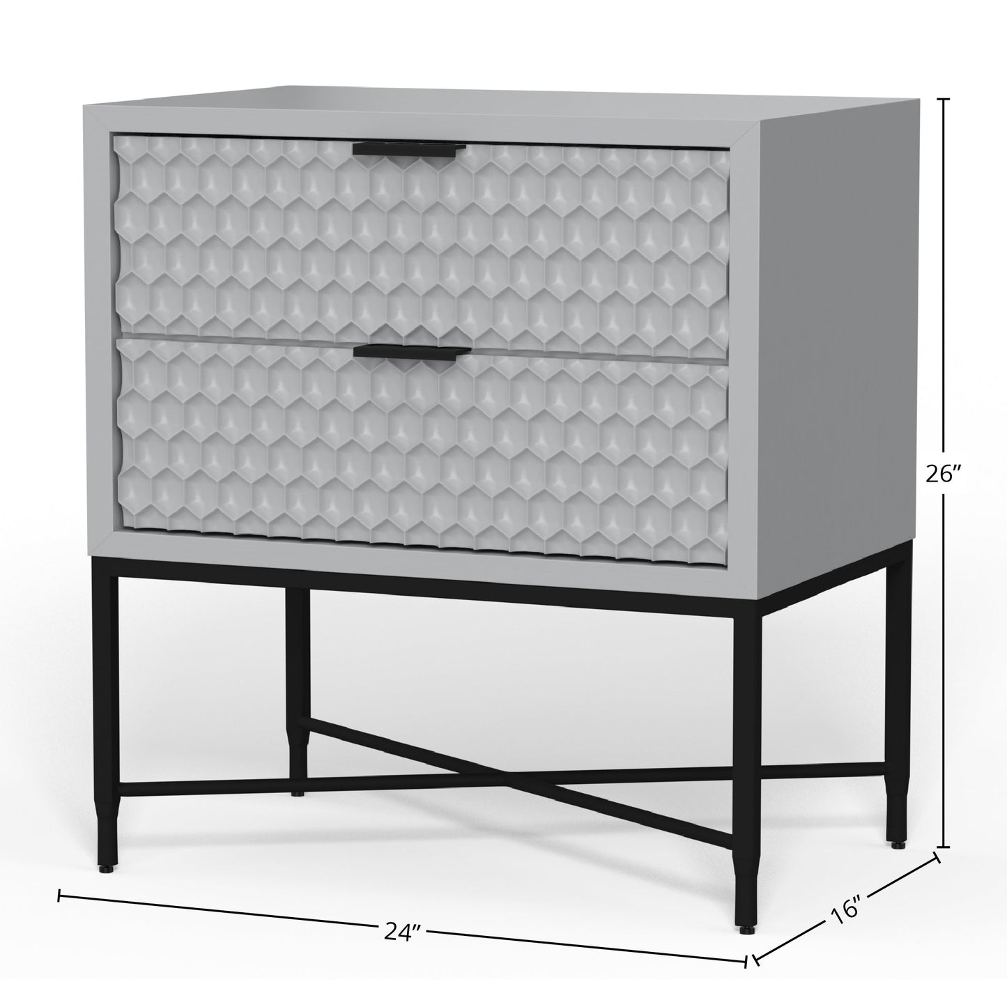 White Pearl Nightstand
