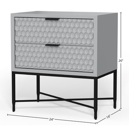 White Pearl Nightstand