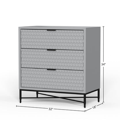 White Pearl Accent Chest