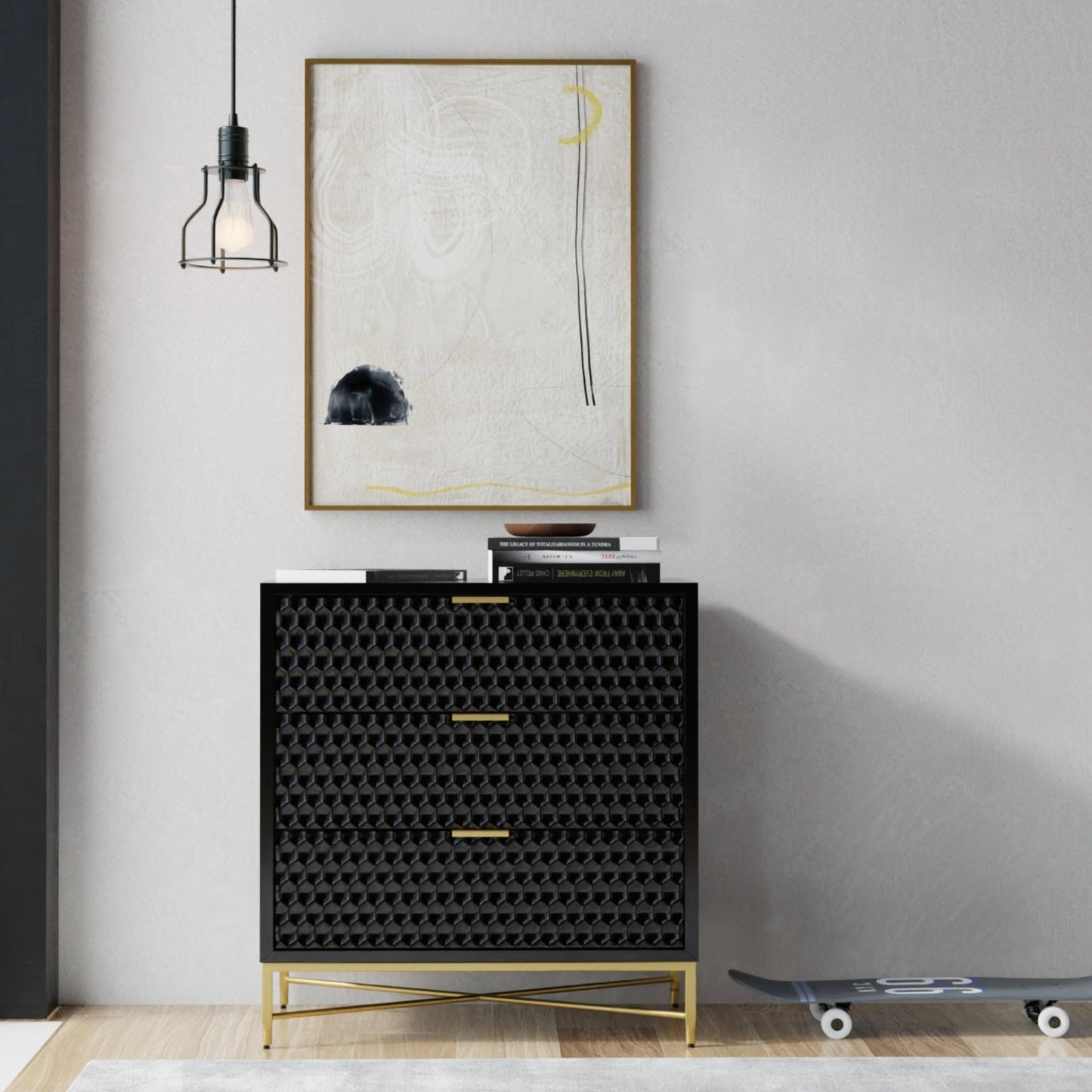 White Pearl Accent Chest