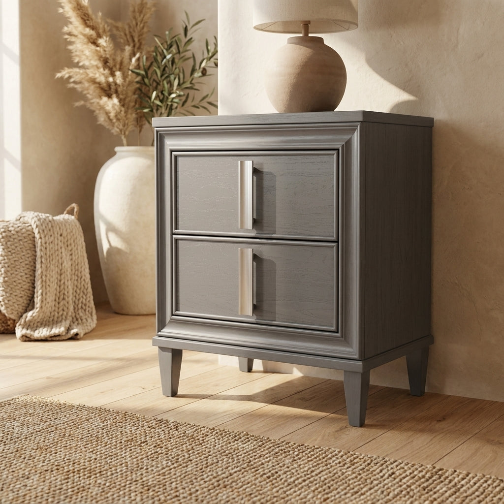 Lorraine Nightstand, Dark Grey