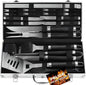 29 PCS BBQ Grill Accessories Stainless Steel BBQ Tools Grilling Tools Set with Storage Bag for Father'S Day Birthday Presents - Camping Grill Utensils Set Ideal Grilling Gifts for Men Dad Women