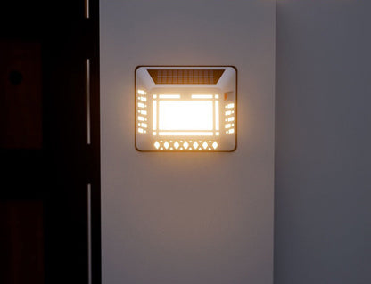 Solar LED Address Sign – Waterproof House Number Plaque, Customizable Numbers & Letters, Auto Dusk-to-Dawn Light, 8.1 x 6.9 Inches