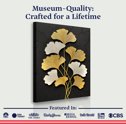 Golden Ginkgo Wall Art