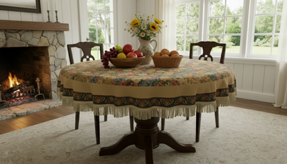 Tache Colorful Country Rustic Floral Morning Awakening Woven Tapestry Tablecloth (3089B)
