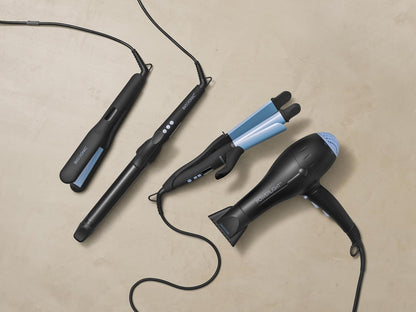 BIO IONIC Onepass Styling Flat Iron with NanoIonic & Moisturizing Heat Technology, Hydrated and Frizz-Free Hair, Ceramic Hair Straightener with Silicone Strip for Gentle OnePass Styling