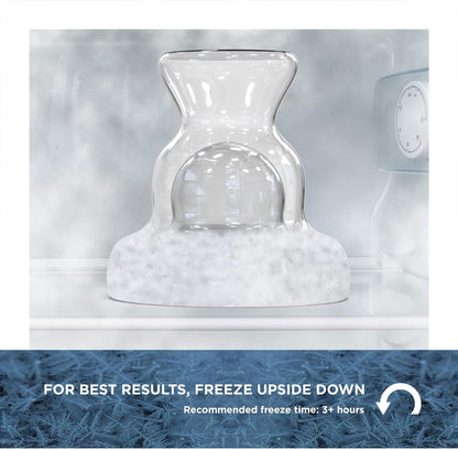 Margarita Freezer Glass Gift for Mom (12oz) ICE-Wall Insulated Frozen Cocktail Stemless Drinking Cup (Gift for Mothers Day, Christmas or Birthday)