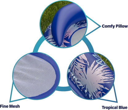 Pool Floaties Adult Size, Heavy Duty Raft Water Lounger Recliner Inflatable Float for Swimming Pool