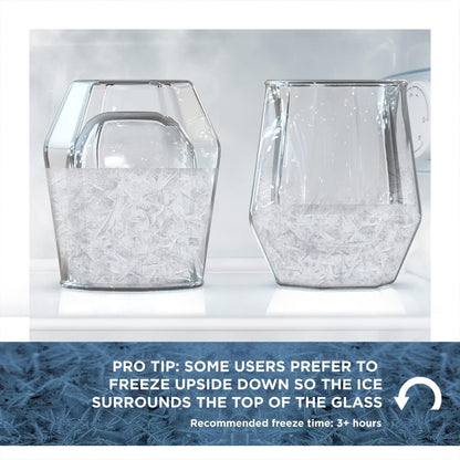 Freezer Whiskey Glass Gift for Dad - Insulated 7oz Frozen Chiller Cup (7oz) Enjoy Ice Cold Scotch and Bourbon - Drinking Gift (Gift Boxed)