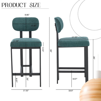 Modern Counter Height Stools (Set of 2)