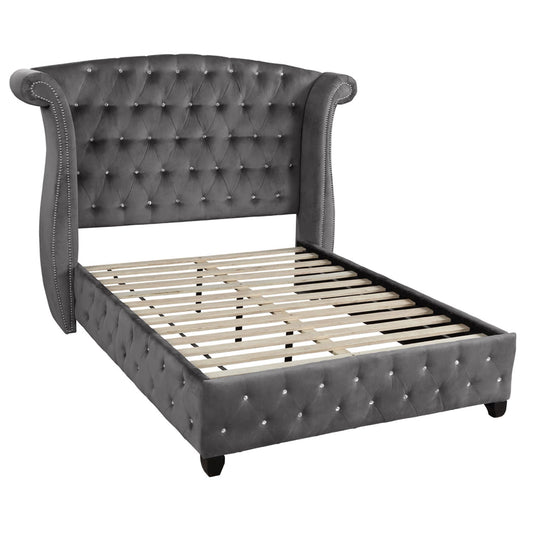 Sophia - Crystal Tufted Upholstered Bed