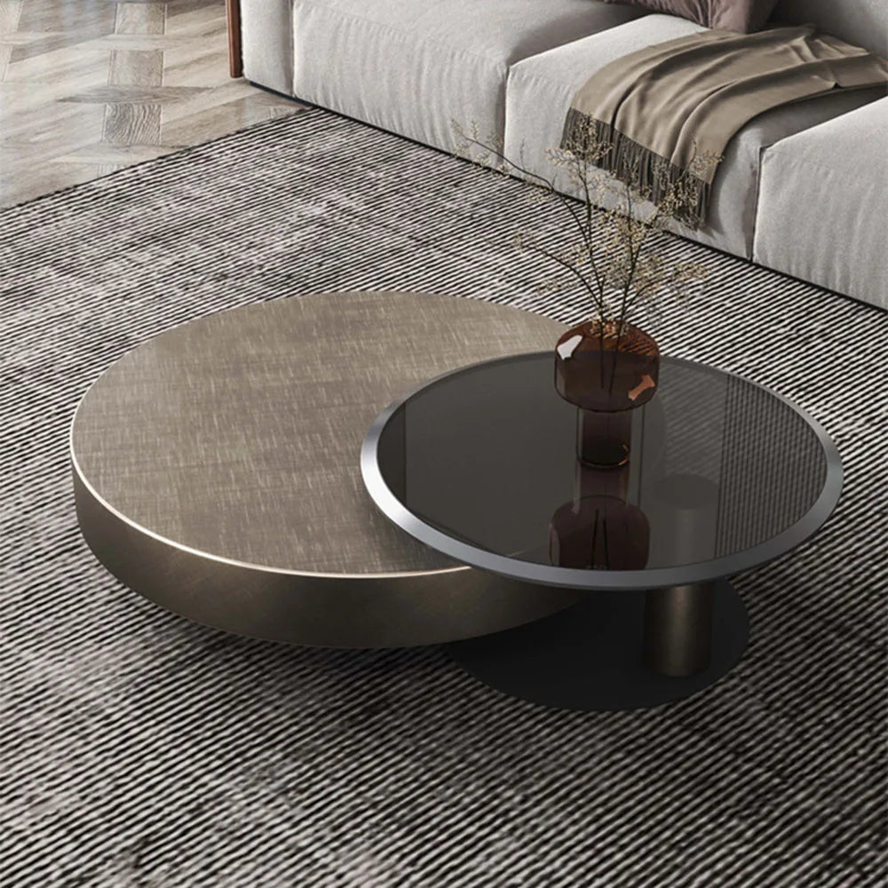 New Modern Glass Teapoy Coffee Table