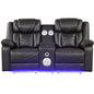 Challenger - LED Power Recliner Loveseat