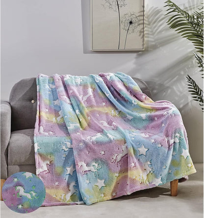 Glow-in-the-Dark 50" x 60" Throw Blankets