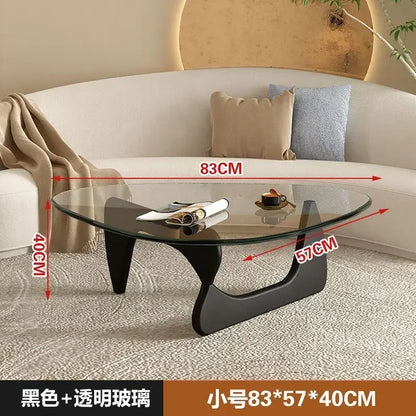 Nordic Minimalist Tempered Glass Coffee Table