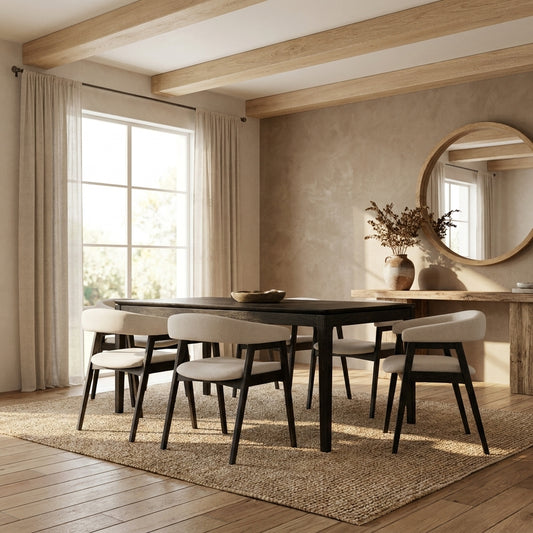 Cove Rectangular Dining Table, Vintage Black
