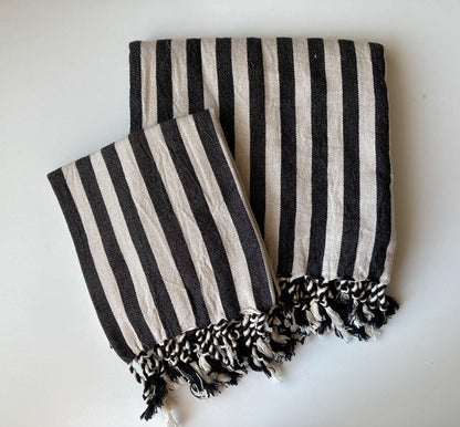 Zebra Cotton Linen Towel