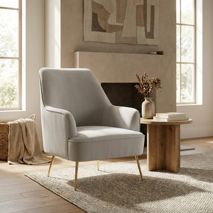 Rebecca Leisure Chair, Grey