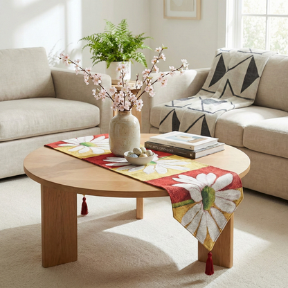 Tache Loves Me Not Daisy Tapestry Table Runner (9046)