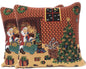 Tache Festive Santa's Last Minute Prep Retro Woven Tapestry Throw Pillow Cover (DB11869CC)