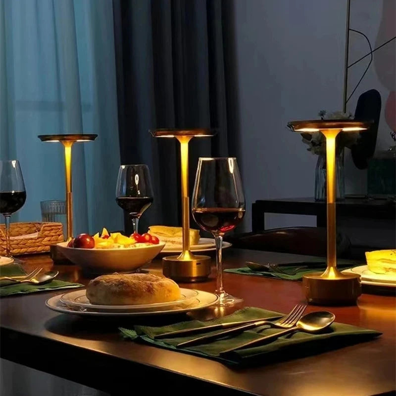 Elegant Rechargeable Table Lamp - Perfect for Restaurant and Bar Ambiance