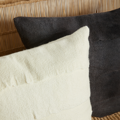 Layered Hand-Felted Merino Wool Throw Pillow