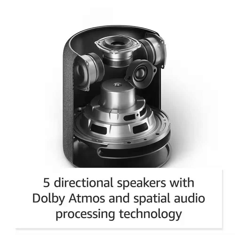 Echo Studio Smart Speaker – Alexa-Enabled 3D Audio with Built-In Smart Hub