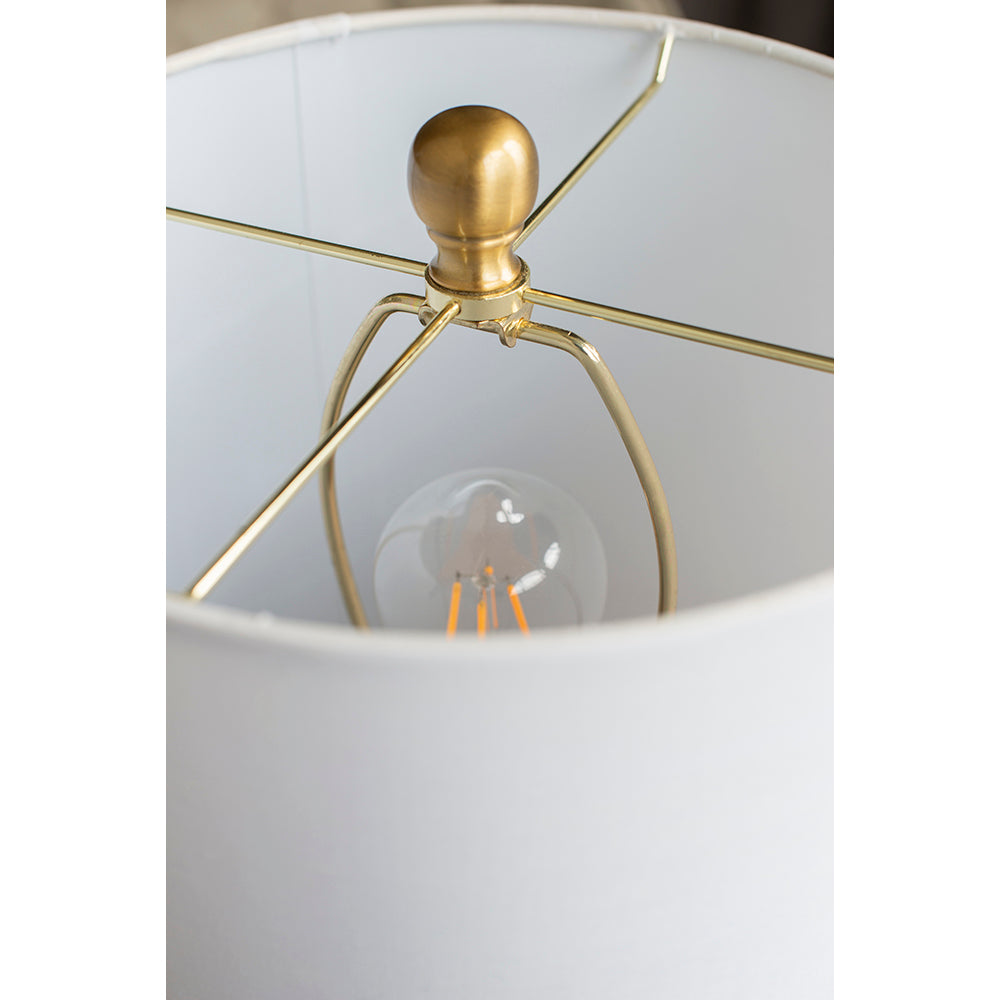 13x13x26 Marble Table Lamp