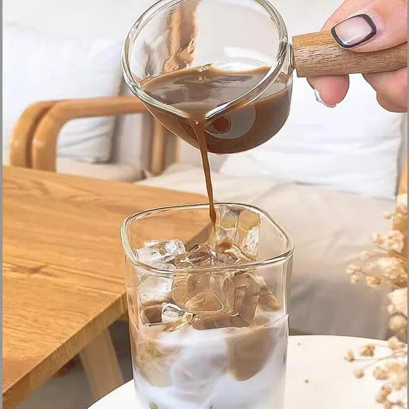 400ml Square Glass Coffee Cup with Lid and Straw - Transparent Glass Drinkware for Milk, Tea, Juice, and Cocktails