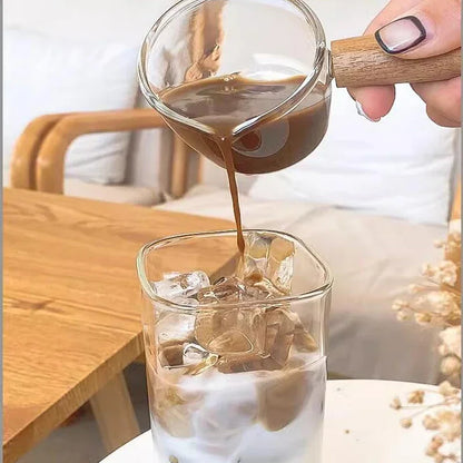 400ml Square Glass Coffee Cup with Lid and Straw - Transparent Glass Drinkware for Milk, Tea, Juice, and Cocktails