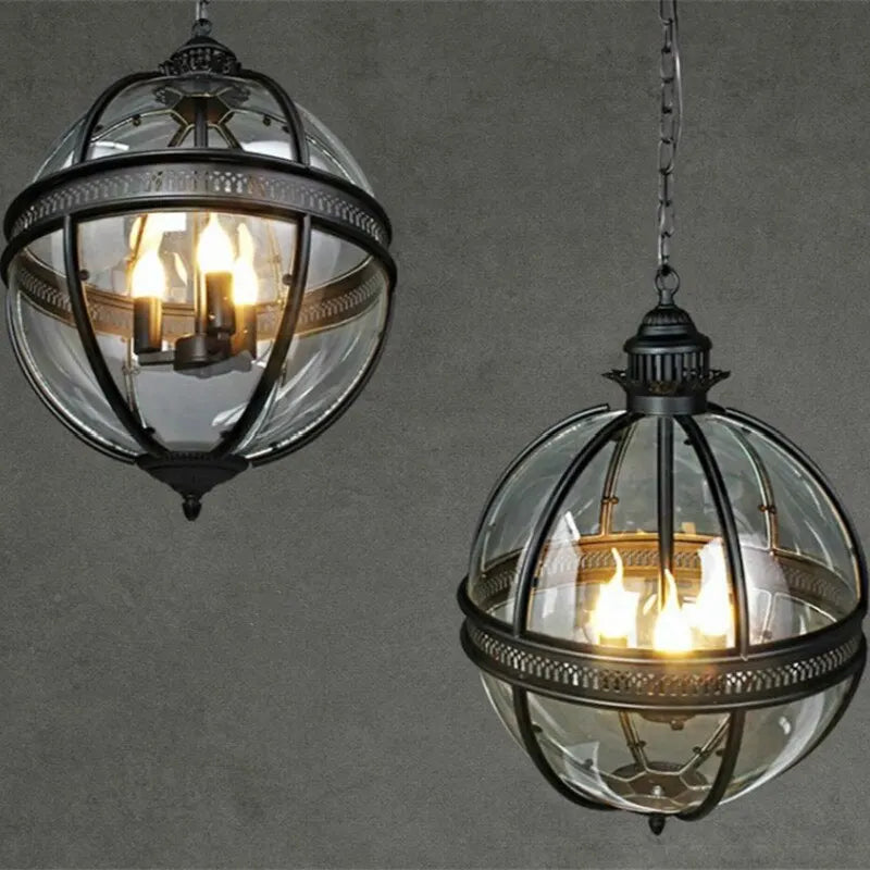 Vintage Globe Pendant Light | Modern Dining Room Lighting
