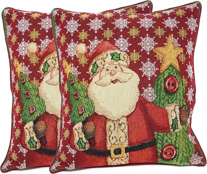 Tache Christmas Cute Santa Claus Is Coming to Town Throw Pillow Cover (DB15191CC)