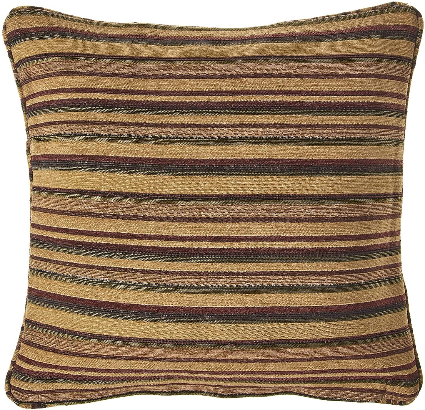 Tache Chenille Elegant Paisley Striped Brown Burgundy Exotic Blooms Comforter Set With Zipper Cover (BM14224)
